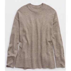 Aerie Crewneck Softest Luxe Sweater in Taupe